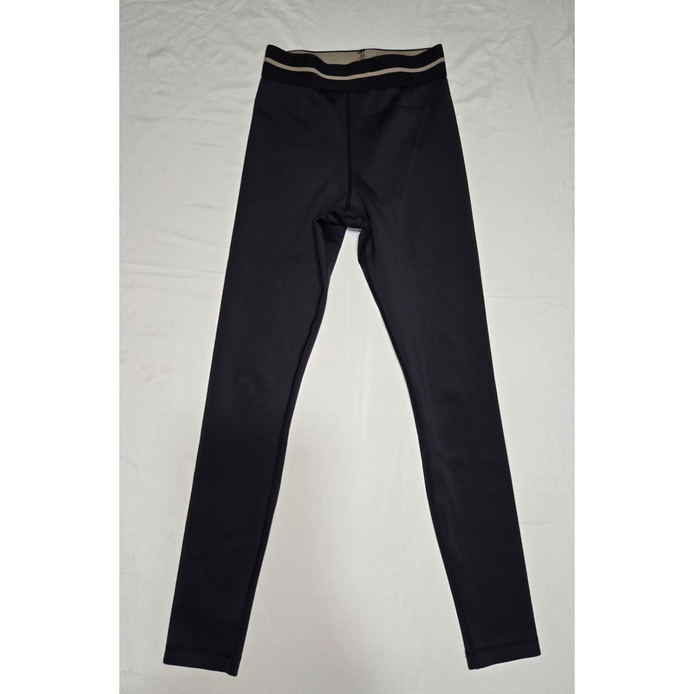 Tan + Lines Sports Leggings By Sivan Ayla Black Small Womens Stretch‎ See Pic!